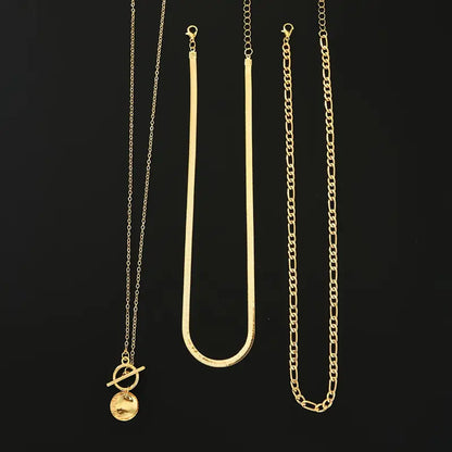Collier superposé en coin texturé Savira