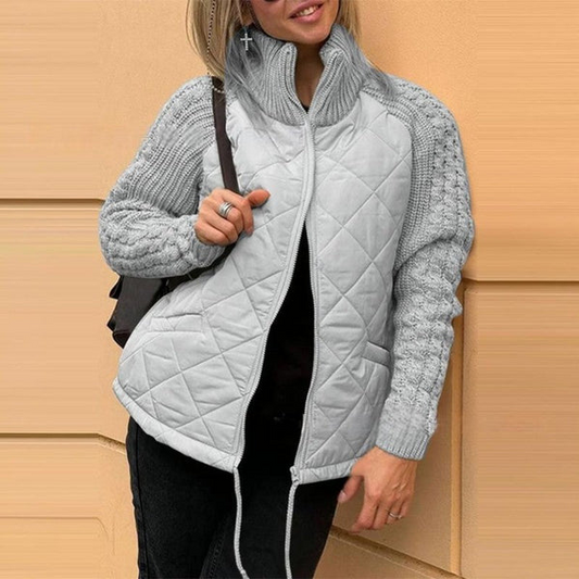MORFA - Veste Patchwork en maille pour femme