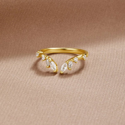 Frieden - Bague en Or Cristal