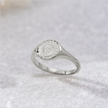 Bague en or pour le solstice d'été